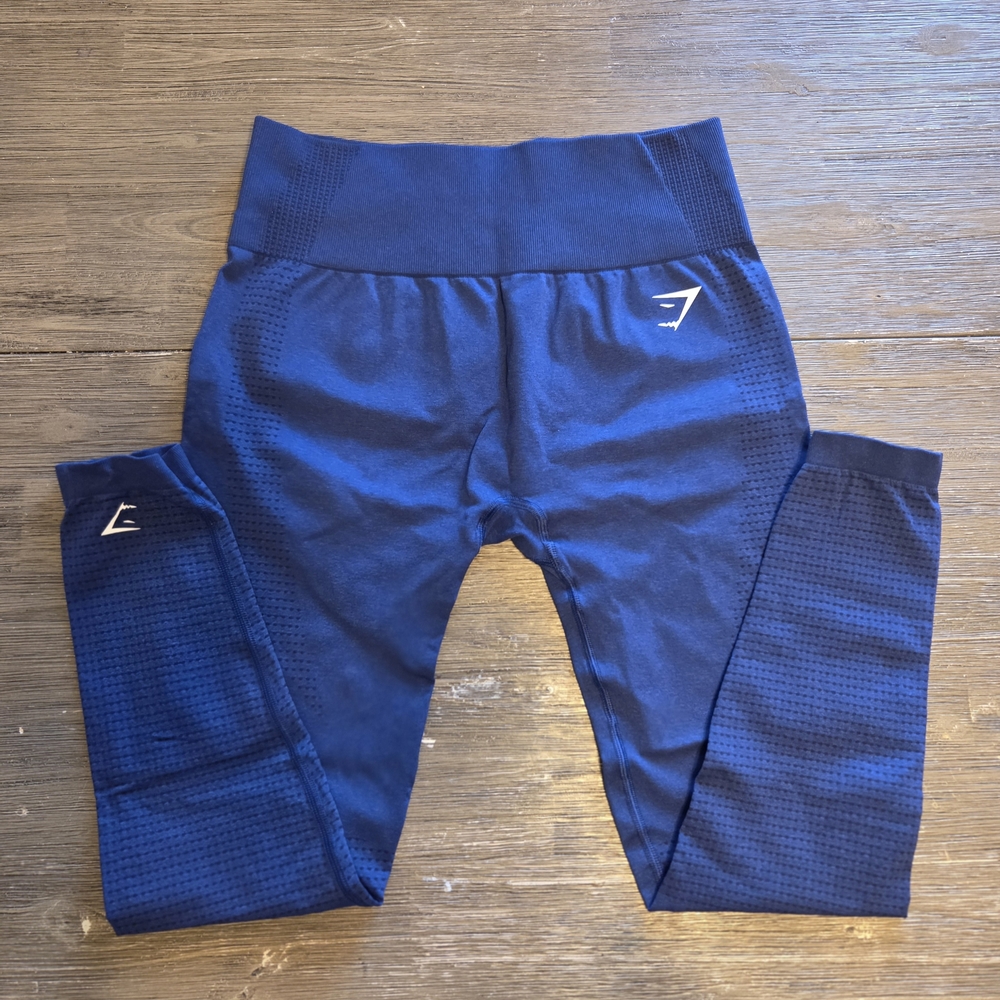 Gymshark Seamless 2.0 Leggings, Stellar Blue Marl - Women's L
